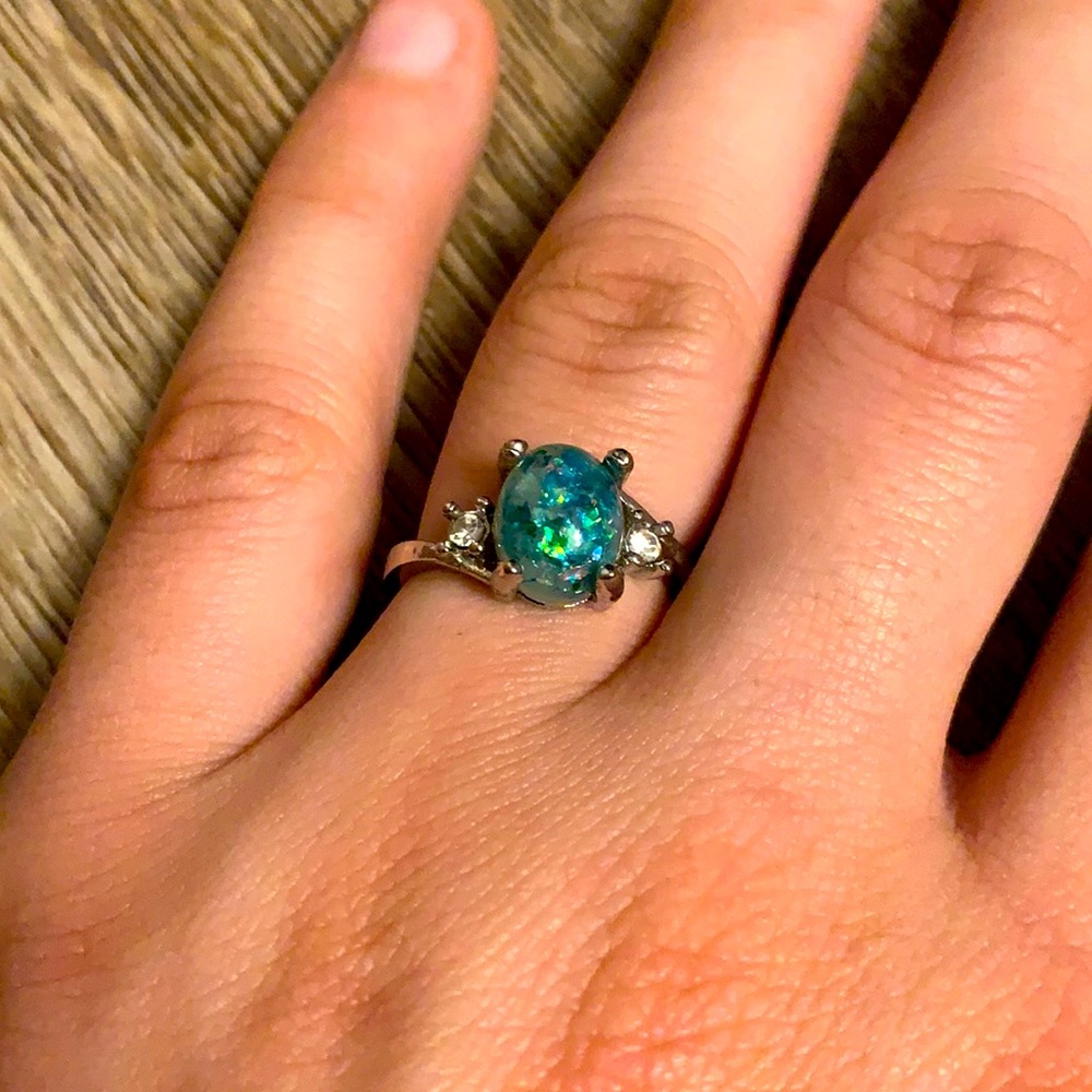 Sterling Silver Opal Ring